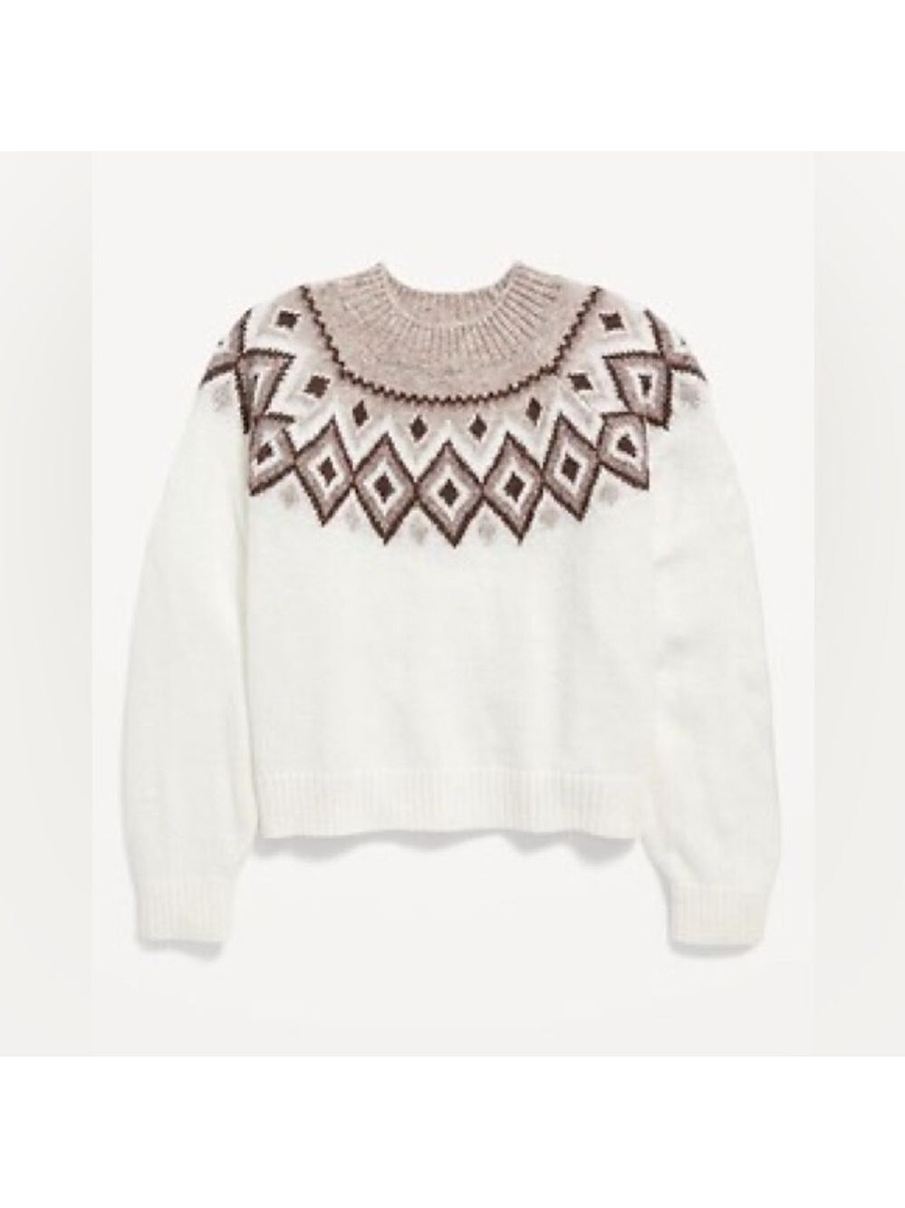 Girls Old Navy Fair Isle Patterned Sweater SZ Large